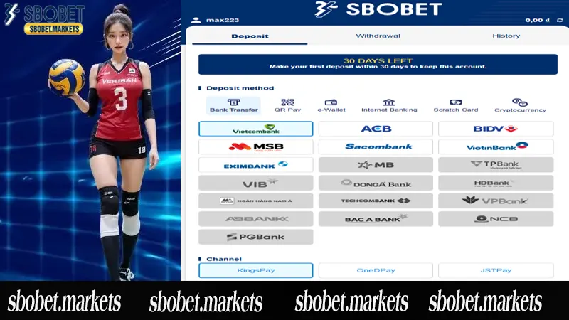 Hướng dẫn nạp tiền Sbobet nhanh chóng