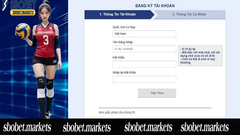 Sbobet và quá trình đăng ký
