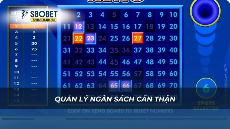 Quản lý ngân sách cẩn thận